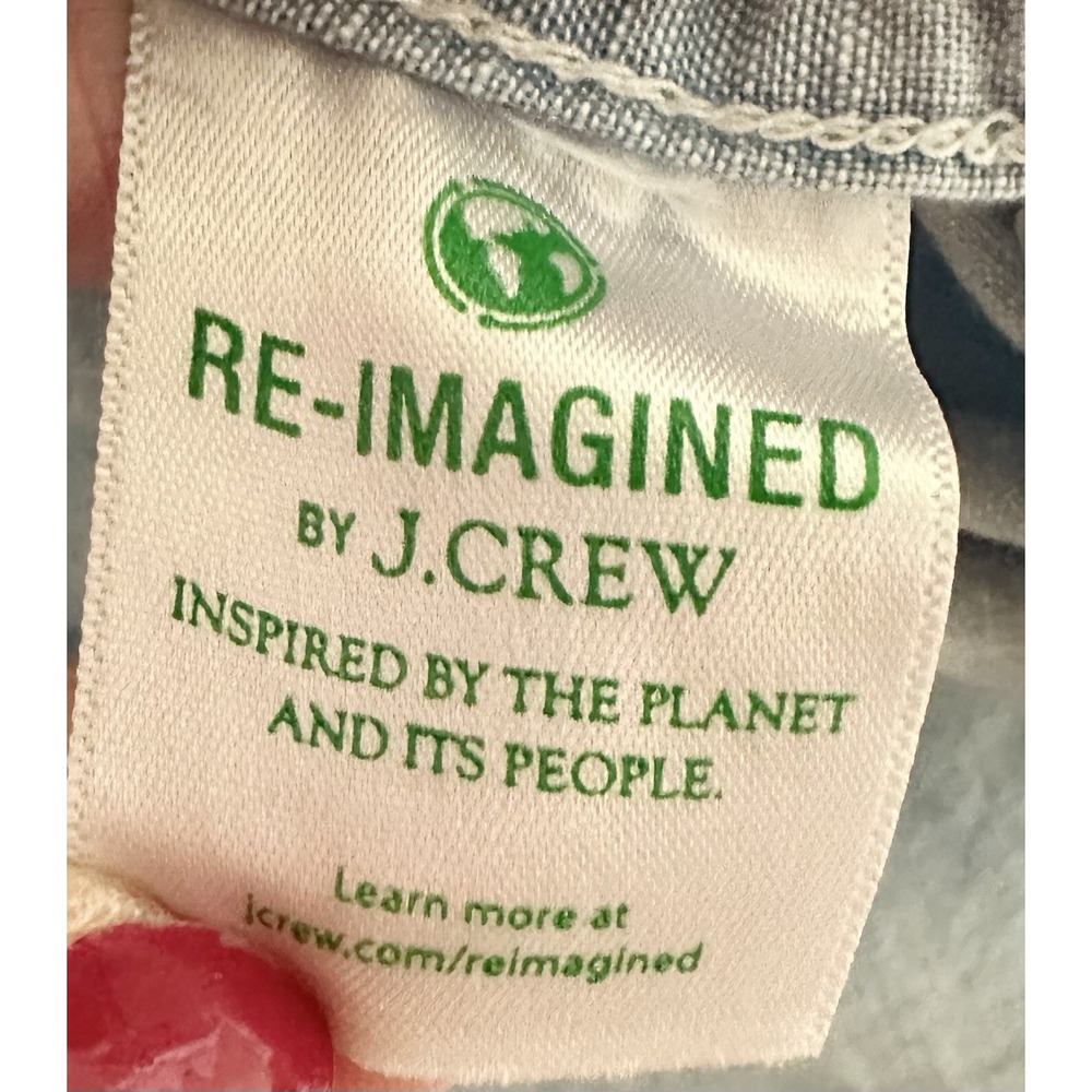 J. Crew Jeans Mens SS Chambray Button Shirt Sz L Blue/Lightweight/Classic - Picture 11 of 13